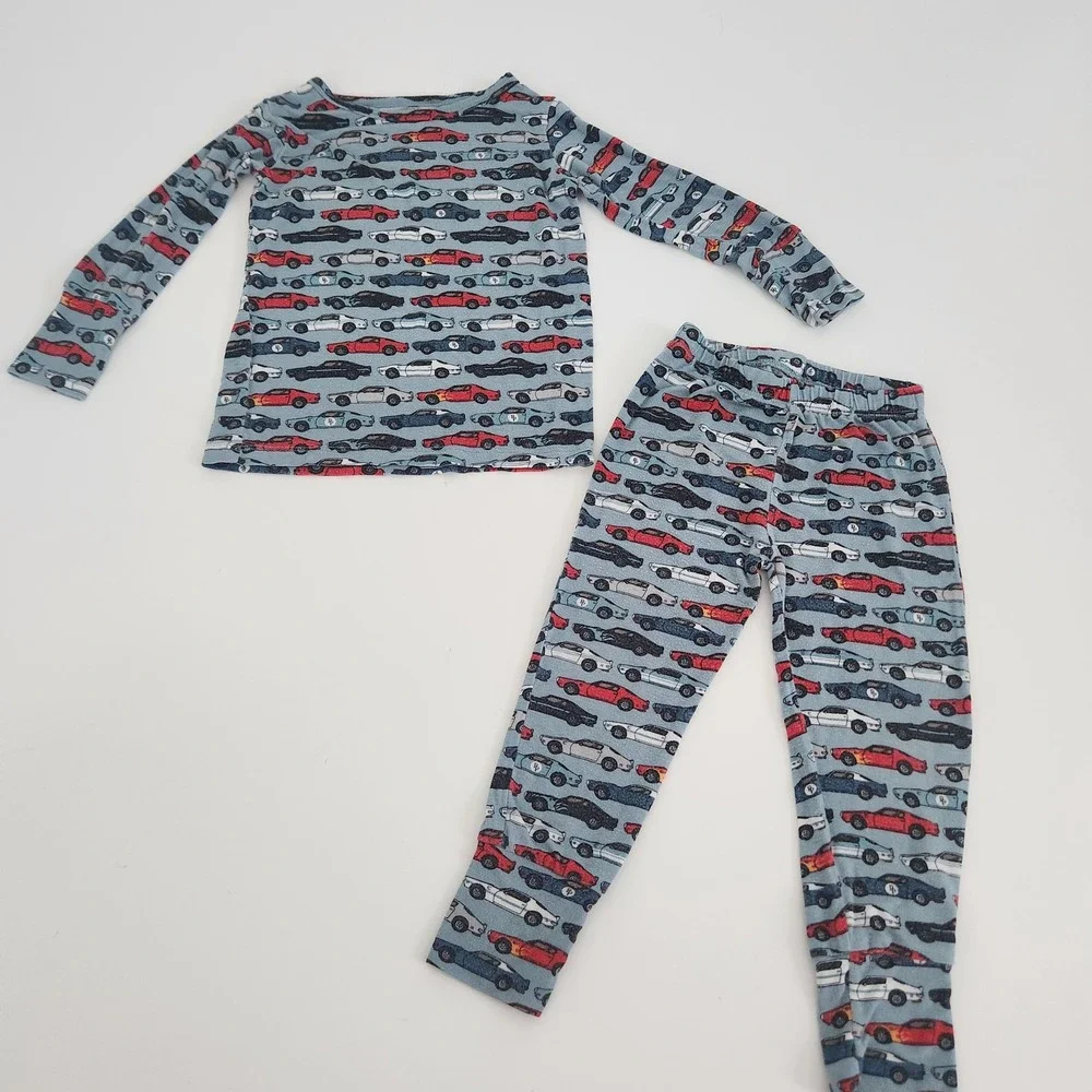 Posh‎ Peanut 18-24M Race Car Bamboo Viscose Long Sleeve Pajama Set